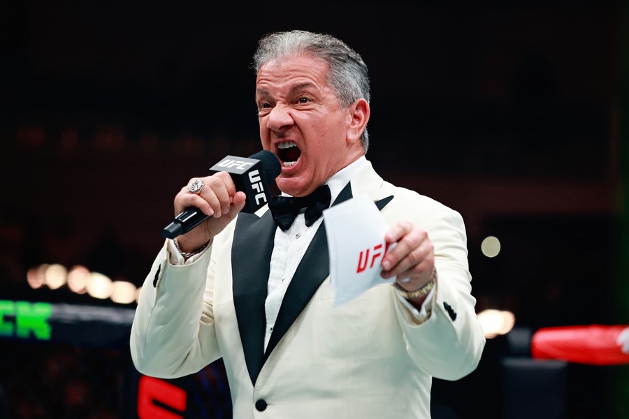 The host Bruce Buffer